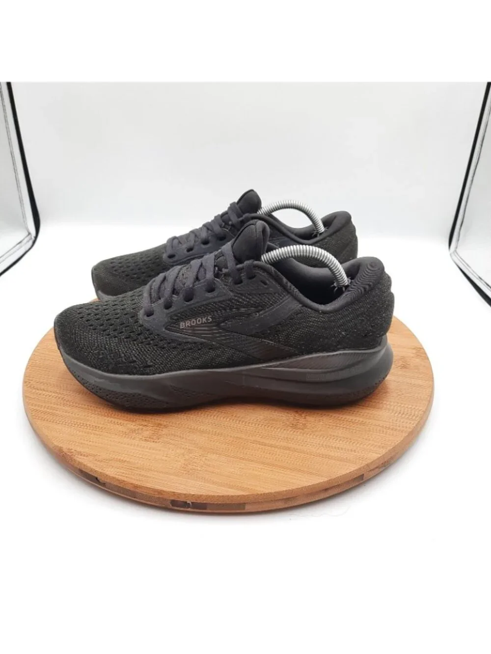 Brooks Adrenaline GTS 24 Womens Size 6.5 Shoes Triple Black Running Sneakers